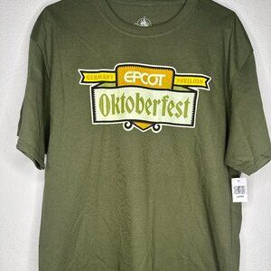 Disney Parks Epcot Germany Pavilion Oktoberfest Green T-shirt Adult Unisex L